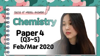 IGCSE Chemistry Paper 4  FebMar 2020 Q35  062042FM20 [upl. by Yeoz]