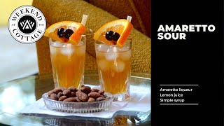 AMARETTO DISARONNO SOUR  Classic Cocktail [upl. by Ynattirb]