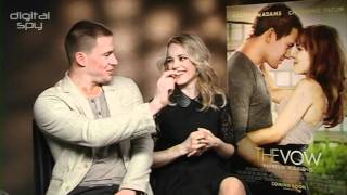 Channing Tatum Rachel McAdams The Vow interview [upl. by Aehtela]