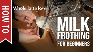 How To Milk Frothing for Beginners 5 Tips [upl. by Ahsikal]