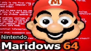 MARIO VIRUS MALWARE GAVE MY PC A RED SCREEN OF DEATH Maridows 64 Operating System [upl. by Marguerie]