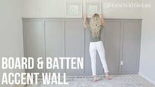 Board and Batten With Textured Walls  HomeWithStefani [upl. by Marcelline]