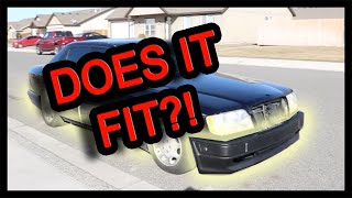 1995 Mercedes E320 W124 Build  Part 5 AMG BODY KIT INSTALL Part 1 [upl. by Fontana]