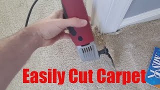 How to easily cut carpet [upl. by Fachini]