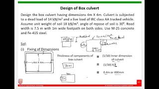 Design of box culvert [upl. by Akeit913]