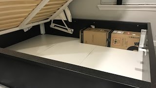 Costco Novaform Gel Memory Foam Mattress amp IKEA MALM Storage Bed Review [upl. by Tudela590]