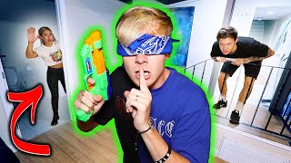 BLIND HIDE AND SEEK pt 3 scary  Sam Golbach [upl. by Tjon]