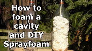 DIY spray foam and how to foam a cavity [upl. by Jarietta603]