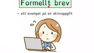 Ett formellt brev  ett exempel [upl. by Niccolo913]