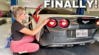 Installing A Widebody Kit On My C6 Drift Corvette [upl. by Azmah]