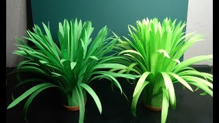 Artificial Grass How to Make Grass using Paper DIY Home Decor Ideas [upl. by Ennoitna]