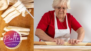 How to Make Homemade Pasta Without Machine  Italian Grandma Cooking [upl. by Edmee]