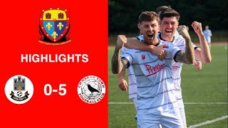 Caerleon 05 Cwmbrân Town  Gwent FA Senior cup  Quarter final highlights [upl. by Esilegna687]