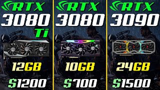 RTX 3080 Ti vs RTX 3080 vs RTX 3090 [upl. by Meesak]