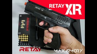 Retay XR 9mmPAK Semi Auto Blank Guns  MaxArmory [upl. by Dercy]