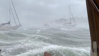 Boat Technician Films Storm At Cape Cod [upl. by Marlin]