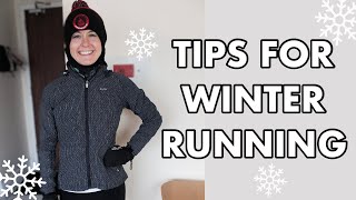 TIPS FOR WINTER RUNNING  how to stay warm dry and safe on your run [upl. by Janerich]