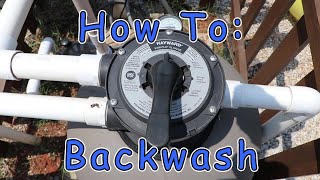 How to Backwash A Hayward Sand Filter [upl. by Link]