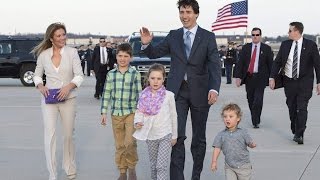 Justin Trudeau and family arrive in US for official visit [upl. by Niras]