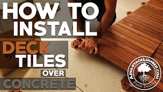 How to Install Deck Tiles Over Concrete [upl. by Belter]