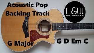 G Major Backing track G Ionian Acoustic Pop backing track [upl. by Elleirua]