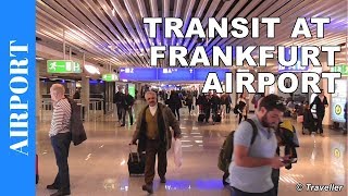 TRANSIT WALK AT FRANKFURT Airport FRA Terminal 1  Connection Flight Transfer Arriving amp Departing [upl. by Laohcin]