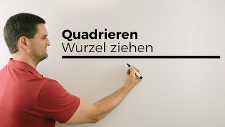 Quadrieren Wurzel ziehen Radizieren Grundlagen  Mathe by Daniel Jung [upl. by Eilojne]