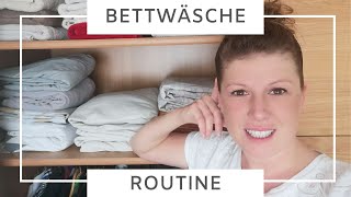 Meine Bettwäsche Routine Bettwäsche falten [upl. by Emalia980]