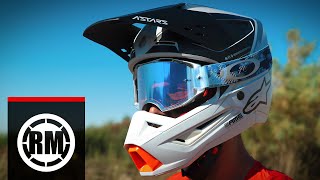 Alpinestars Supertech M5 Motocross Helmet  Ride Review [upl. by Eilak853]