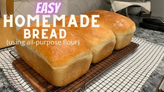 HOW TO MAKE BREAD  STEP BY STEP INSTRUCTIONS  USING ALLPURPOSE FLOUR [upl. by Pihc]