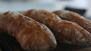 BAGUETTES ARTESANALES RECETA  GLUTENMORGEN [upl. by Ynney249]