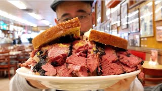 EPIC Pastrami Sandwich at Katz’s Deli in New York City [upl. by Truk268]