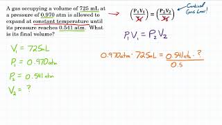 Boyles Law  Practice  1 [upl. by Lyrehc813]