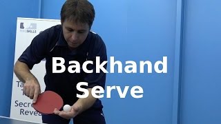 Backhand Serve Preview  Table Tennis  PingSkills [upl. by Akeinahs]