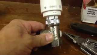 How to unstick a thermostatic radiator valve [upl. by Yeleak]