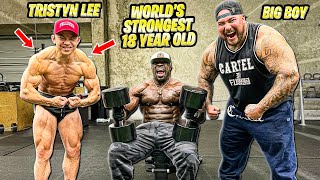 WORLDS STRONGEST 18 YEAR OLD INSANE CHEST WORKOUT  Kali Muscle  Big Boy  Tristyn Lee [upl. by Clementius]