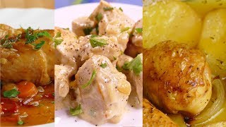 4 recetas de POLLO faciles y RAPIDAS de hacer [upl. by Mcleroy287]