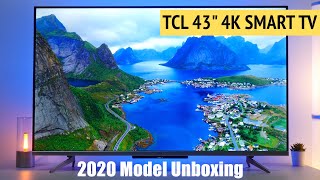 TCL 43quot AI 4K Ultra HD Smart Android LED TV Unboxing Features Apps [upl. by Pippo236]