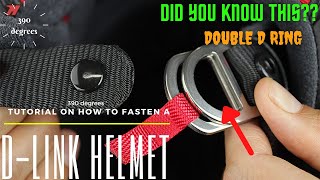 DRing helmet tutorial  How to fasten double Dlink 🤔 🤔  Step by Step guide  390 degrees [upl. by Bergess604]