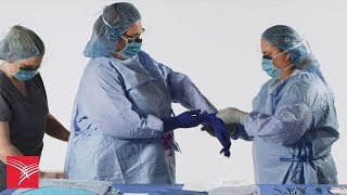 Protexis™ Surgical Gloves Assisted Donning [upl. by Velasco]