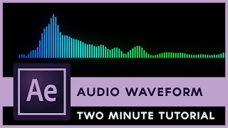 After Effects Audio Waveform Animation  Two Minute Tutorial [upl. by Avrenim]