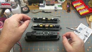 DCC decoder install in an Athearn locomotive [upl. by Inama]