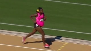 Pregnant Olympian finishes 800 meter race [upl. by Jaworski]