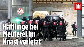 Gefängnismeuterei Polizei stürmt Knast in Thüringen  JVA Untermaßfeld [upl. by Aical]