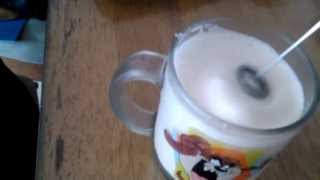 Aerolatte Review Frothing Cold Milk In Under 1 Minute [upl. by Aikin]