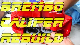 How to Rebuild a Brembo Brake Caliper  Brembo WillWood Rebuild [upl. by Aicel819]