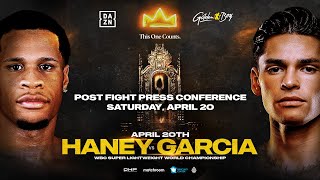 HANEY VS GARCIA POST FIGHT PRESS CONFERENCE [upl. by Daney]