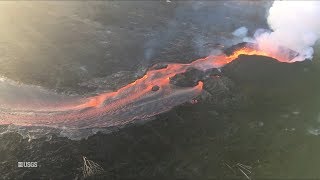 Kīlauea Volcano — Morning Overflight June 19 2018 [upl. by Bashemath]