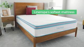 Linenspa 12 Inch Gel Memory Foam Hybrid Mattress [upl. by Aened]