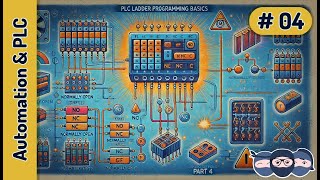 Introduction to PLC Ladder Program NO and NC Contacts Explained  Automation and PLC Series Part 4 [upl. by Hsatan241]